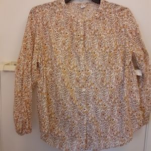 Yellow flower blouse